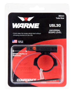 Warne USL30 Universal Scope Level 30mm Tube Diameter Universal Aluminum Black