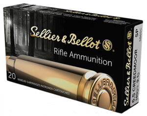 Sellier & Bellot 6.5 Creedmoor 140 gr soft point rifle ammunition box
