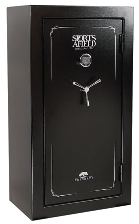 Sports Afield SECSA5932P Preserve SA5932P Keypad/Key Entry Black Textured Steel Holds 32 + 6 59" H x 32" W x 20" D Fireproof- Yes