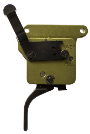 Timney Triggers 510V2 Elite Hunter Curved Trigger with 3 lbs Draw Weight & Black/Green Finish for Remington 700 Right