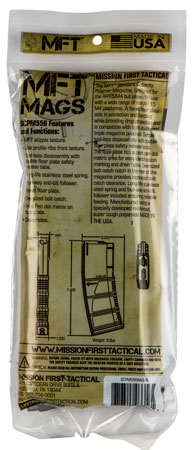 Mission First Tactical SCPM556BAG Standard 30rd 223 Rem/5.56x45mm Fits AR-15 Black Polyamide