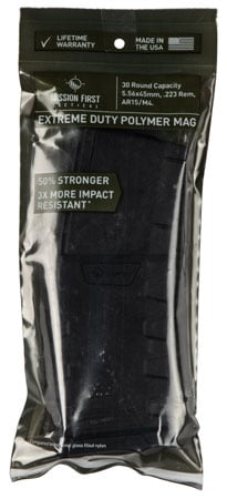 Mission First Tactical EXDPM556 Extreme Duty 30rd 223 Rem/5.56x45mm Fits AR-15/M4 Black Polymer