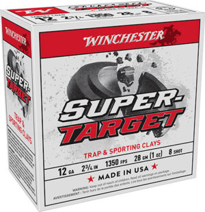 Winchester Super Target 12ga 2.75in 1oz size 8 lead shot