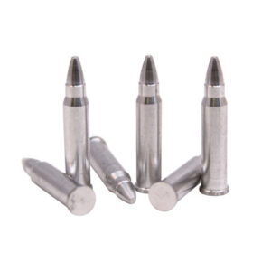 Carlson's red aluminum snap caps for .17 HMR with spring-loaded striking surface