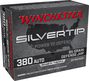 Winchester Silvertip .380 ACP 85 gr JHP 20rd box