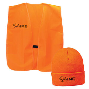HME HMEVESTKCO Safety  Vest and Beanie OSFA Orange Acrylic