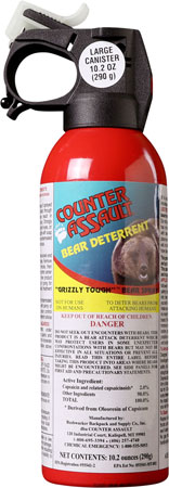 Counter Assault 15067034 Bear Spray Capsaicin Range 32 ft-7 Seconds 10.20 oz