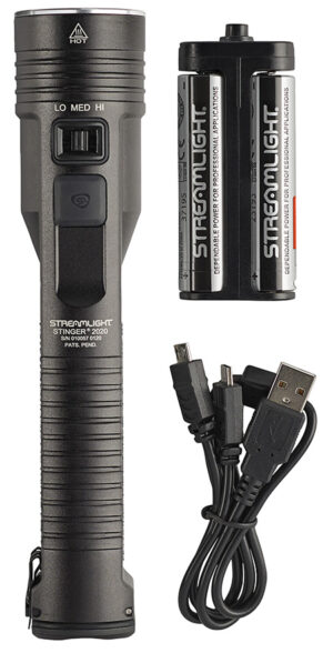 Streamlight 78100 Stinger 2020  Black Anodized 100/850/2000 Lumens White LED (No Charger)