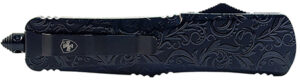 Templar Knife LMDG131 Maiden Gloss Gen II Large 3.50" OTF Dagger Plain Black Oxide Stonewashed 440C SS Blade/ 5.25" Black Gloss Aluminum Handle Features Glass Breaker Includes Pocket Clip/Sheath