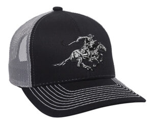 Outdoor Cap WIN46B Winchester Cap Cotton Twill Black/Light Gray Structured OSFA