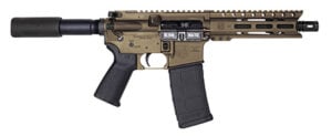 Diamondback DB1912K071 DB15 AR Pistol Carbine Length 5.56x45mm NATO 7" 30+1 Midnight Bronze Buffer Tube Stock