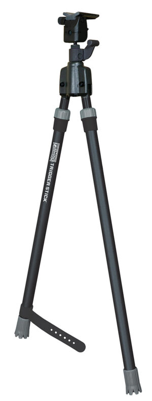 Primos 65826 Trigger Stick Bipod made of Steel with Black & Gray Finish, QD Swivel Stud Attachment Type & Medium Height (Clam Package)