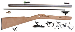 Traditions KRC53008 Deerhunter 50 Cal Percussion 24" Natural Stainless Octagon Barrel Unfinished Hardwood Stock Sidelock Action Lite Optic Sights