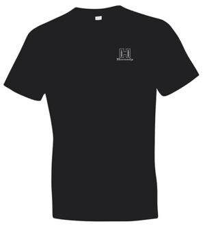 Hornady Gear 30123 Fueled By Hornady  Black Cotton, Short Sleeve Semi-Fitted Large