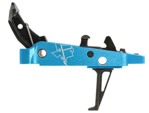 CMC Triggers 47403 Drop-In Trigger Group 2.0 Single-Stage Flat with 2.50 lbs Draw Weight, Black with Blue Housing, Fits AK-47