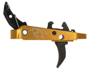 CMC Triggers 47407 Drop-In Yella Jacket Combat Trigger Group 2.0 Single-Stage Curve with 2.50 lbs Draw Weight, Black with Yellow Housing, Fits AK-47