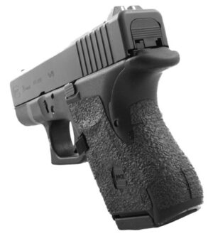 Talon Grips 117R Adhesive Grip Compatible w/Glock 26/27/28/33/39 Gen4 w/Medium Backstrap, Black Textured Rubber