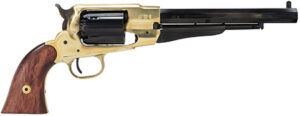 Traditions FR18581 1858 Army Break Open 44 Cal #11 Percussion 8" 6 Shot Brass Frame Blued Barrel & Cylinder Walnut Grip