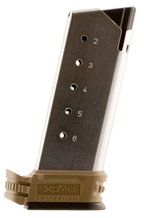 Springfield Armory XDS5002FDE Backstrap Sleeve 45 ACP Fits Springfield XDS Flat Dark Earth Polymer