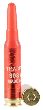 Turner Fabrications Traditions red plastic snap cap for .308 Winchester rifle chamber