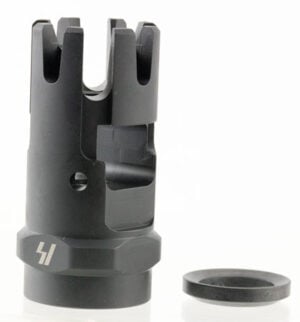 Strike Industries CCCOMP Checkmate Comp Black Steel with 1/2"-28 tpi Threads & 1.87" OAL for 223 Rem, 5.56x45mm NATO AR-Platform
