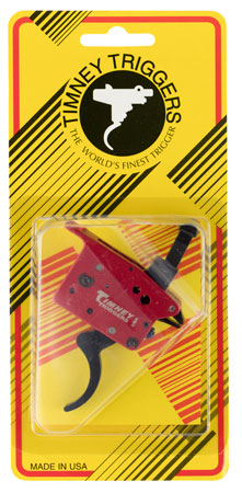 Timney Triggers 307 Featherweight Deluxe Black/Red Curved Trigger 3 lbs Draw Weight Fits Mosin-Nagant