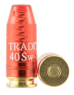 Traditions .40 S&W red snap caps plastic body brass base 6-pack