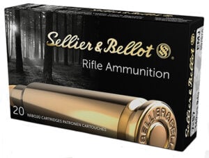 Sellier & Bellot 7x57mm Mauser 140 gr FMJ rifle ammunition box