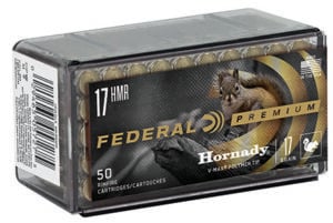 Federal P771 Premium Varmint & Predator 17HMR 17gr Hornady V-Max 50 Per Box/60 Case