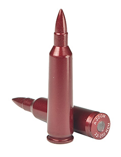 A-Zoom .22-250 Remington anodized aluminum snap caps
