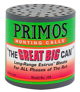 Primos 738 The Great Big Can Doe Bleat Attracts Deer Green Plastic