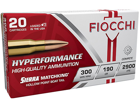 Fiocchi 300 Win Mag 190gr Sierra MatchKing HPBT 20 rd box