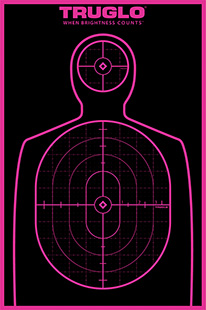 TruGlo TG13P6 Tru-See Splatter Target Black/Pink Self-Adhesive Paper Heavy Paper Yes Impact Enhancement Pink 6 Pack Includes Pasters
