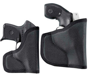 DeSantis Gunhide N38BJV5Z0 Nemesis Pocket Black Rubberized Fabric Fits Ruger LC9/Beretta NanoRight Hand
