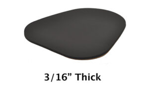 KICK-EEZ CHEEK PROTECTOR 3/16" BLK