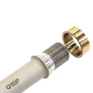 Q Taper Adapter 5/8-24 17-4 Stainless Steel heat-treat gold finish