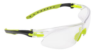 Allen 4140 Keen Safety Glasses Youth Clear Lens Lime Green Frame