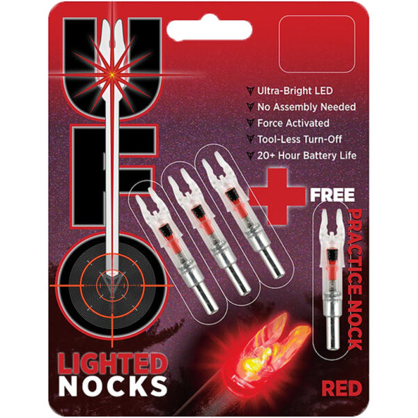 30-06 UFO Lighted Nock   Red .166 3+1 BP