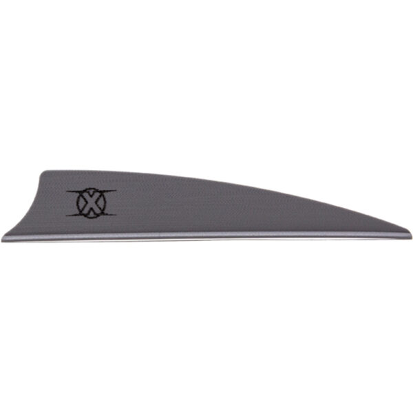 Bohning X Vanes Shield Cut 3 in. Silver 36 pk.