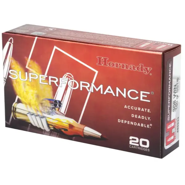 HORNADY SUPERFORMANCE 308WIN 150GR SST 20RD BX 200RD CASE