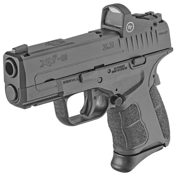 Springfield Armory XDSG9339CT XD-S Mod 2 OSP 9mm Luger 3.30" 9+1,7+1 Black Melonite Steel Slide Black Polymer Grip with CT Red Dot