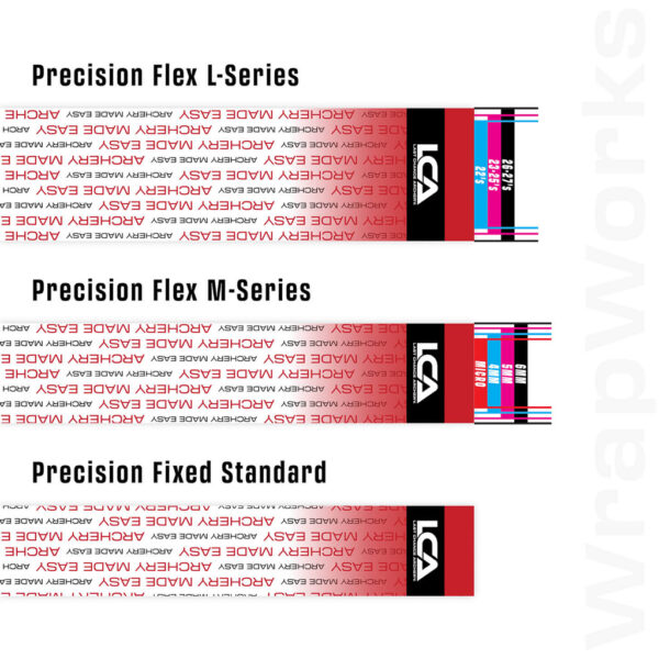 Last Chance WrapWorks Stock Archery Made Easy White/Red Fade Precision Flex M-Series