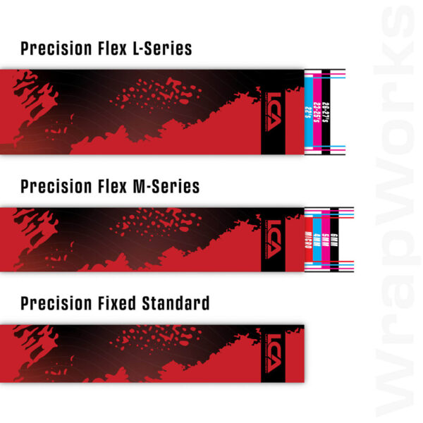 Last Chance WrapWorks Stock Color Burst Red/Black Flex Precision Flex L-Series
