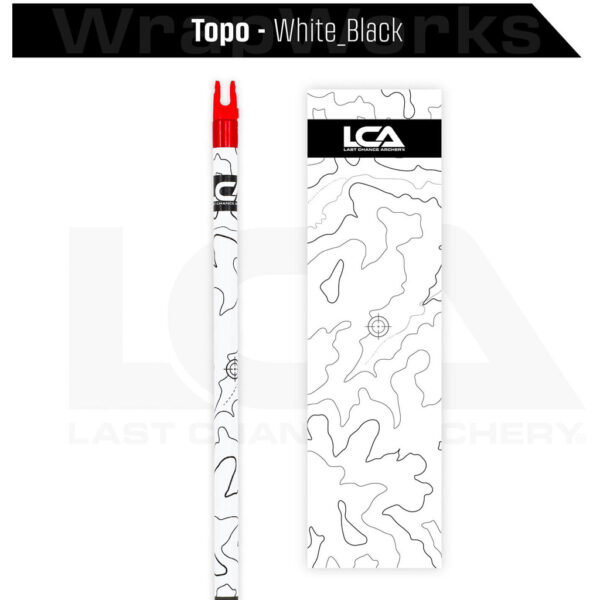 Last Chance WrapWorks Stock Topo   White/Black Precision Flex L-Series