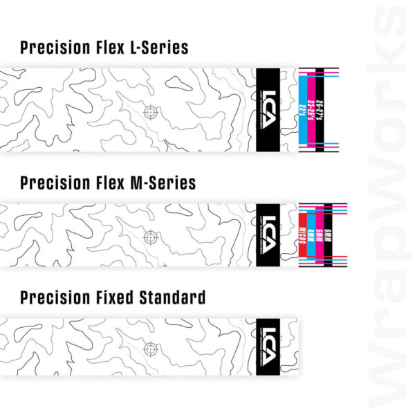 Last Chance WrapWorks Stock Topo   White/Black Precision Flex L-Series