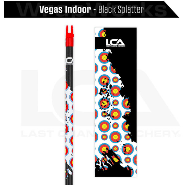 Last Chance WrapWorks Vegas Indoor   Black Splatter Precision Fixed Standard