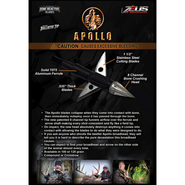 Zeus Apollo Broadhead 100 gr. 3 pk.