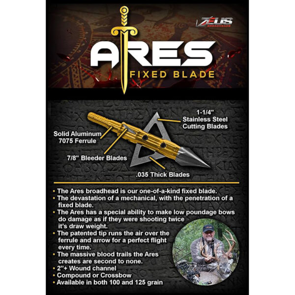 Zeus Ares Broadhead 125 gr. 3 pk.