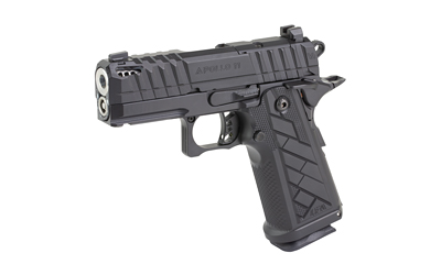 LFA APOLLO 11 9MM BLK 18RD SUB COMP 3.35" Stainless Barrel, Black Cerakote Steel Optic Ready/Serrated Slide