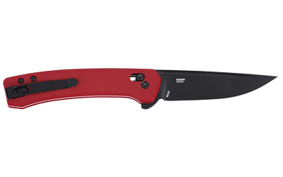 CRKT Q COMPACT 3.05" PLAIN EDGE RED